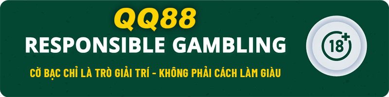 QQ88 responsible gambling banner